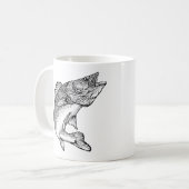 Hornhautfleck-Fische Kaffeetasse (Vorderseite Links)