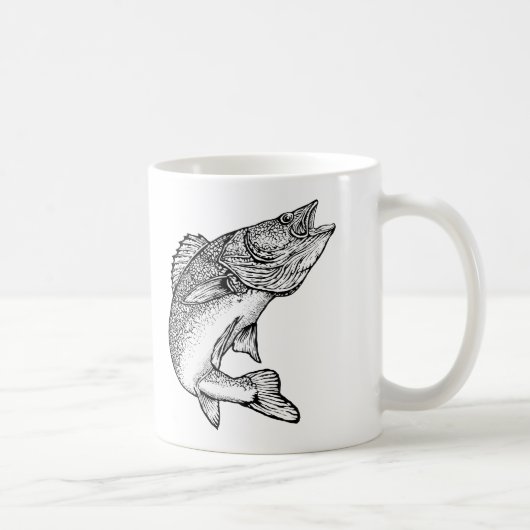 Hornhautfleck-Fische Kaffeetasse (Rechts)