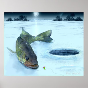Hornhautflecke auf Eis Poster