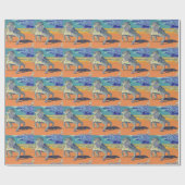 Hornige Kröte Texas Geschenkpapier (Flach)