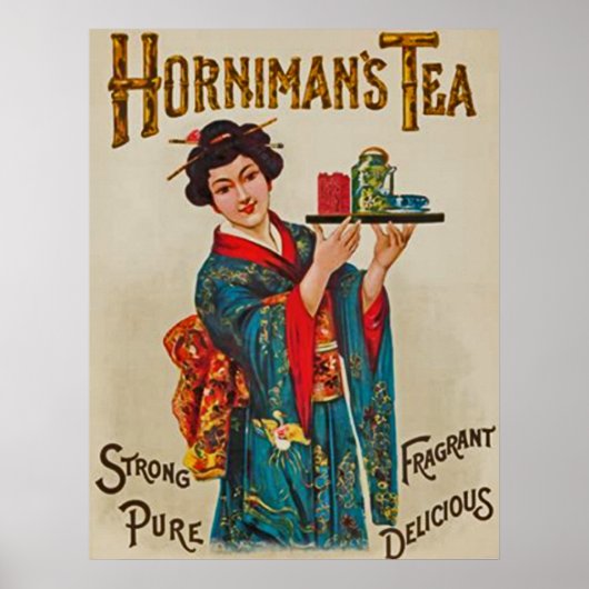 Hornimans Tee~Strong~Pure~Fragrant~köstlich 1898 Poster (Vorne)