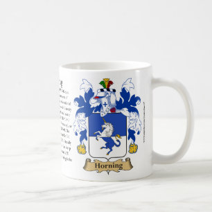 Horning, der Ursprung, die Bedeutung und das Kaffeetasse