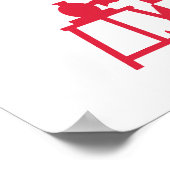 Horningsea flag poster (Ecke)