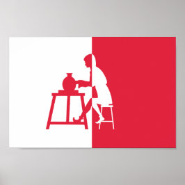 Horningsea flag poster