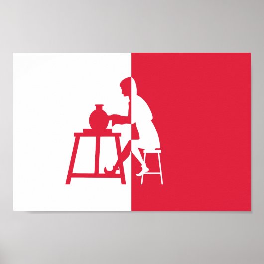 Horningsea flag poster (Vorne)