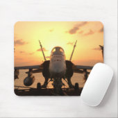 Hornisse F-18 in Meer an Bord des Mousepad (Mit Mouse)