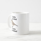 Hornlerche Früh Ins Bett Früh Aufstehen Vogel Zita Kaffeetasse (Vorderseite Links)