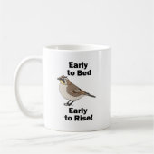 Hornlerche Früh Ins Bett Früh Aufstehen Vogel Zita Kaffeetasse (Links)