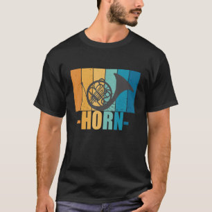 Hornmusiker Vintage Musikinstrument Blasinstrument T-Shirt