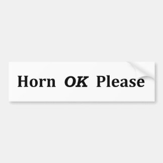 HornOkPlease Autoaufkleber