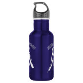 "HORNS DOWN" lustig Edelstahlflasche (Rückseite)