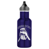 "HORNS DOWN" lustig Edelstahlflasche (Rechts)