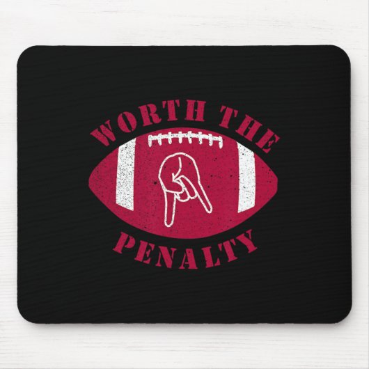 Horns Down wert die Strafe Oklahoma Texas Red Ri Mousepad (Vorne)
