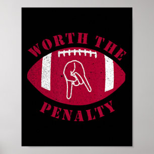 Horns Down wert die Strafe Oklahoma Texas Red Ri Poster