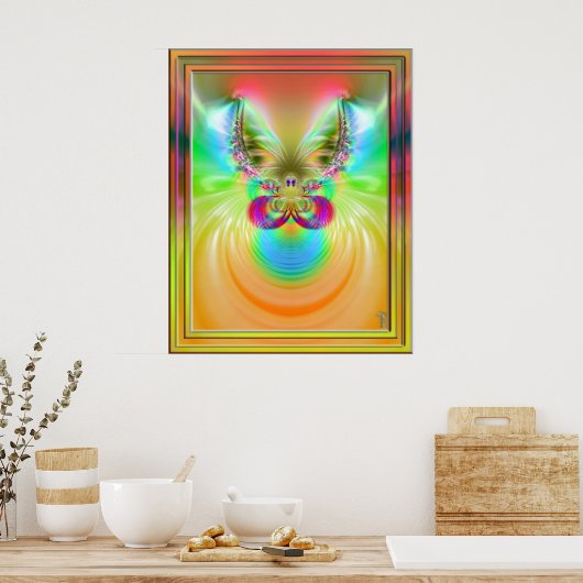 Horns of Hathor Variation 2 Art Print Poster (Küche)