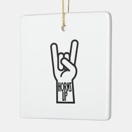 Horns Up Keramikornament (Links)