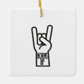 Horns Up Keramikornament (Vorderseite)