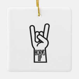Horns Up Keramikornament