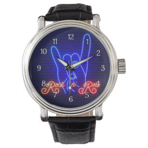 Horns Up Rock 'n Roll Armbanduhr