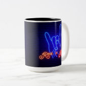 Horns Up Rock 'n Roll Zweifarbige Tasse (VorderseiteRechts)