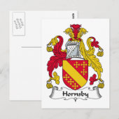 Hornsby Familienwappen Postkarte (Vorne/Hinten)