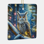 Hornschale im schneebedeckten Wald Keramikornament (Rechts)