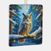 Hornschale im schneebedeckten Wald Keramikornament (Rechts)