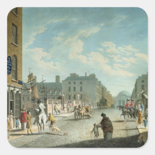 Hornstein-Straße mit dem königlichen Austausch, Quadratischer Aufkleber