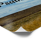 Horntrompeten machen dem Herrn fröhlichen Lärm Poster (Ecke)