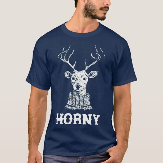 Horny Reindeer T-Shirt (Vorderseite)