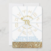 HOROSCOPE ~ Einladung zum Geburtstag - Libra (Vorderseite)