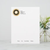 Horoscope Mandala Briefkopf (Stehend Vorderseite)