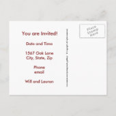 Horoscope Mandala Einladungspostkarte (Rückseite)