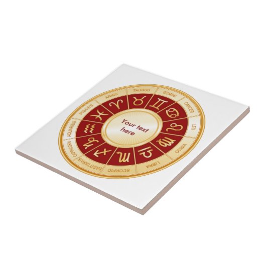 Horoscope Mandala Fliese (Seite)