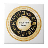 Horoscope Mandala Fliese (Vorderseite)
