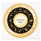 Horoscope Mandala Fotodruck (Vorne)