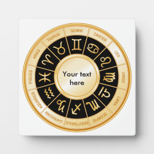Horoscope Mandala Fotoplatte
