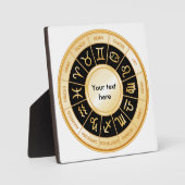 Horoscope Mandala Fotoplatte (Vorderseite)