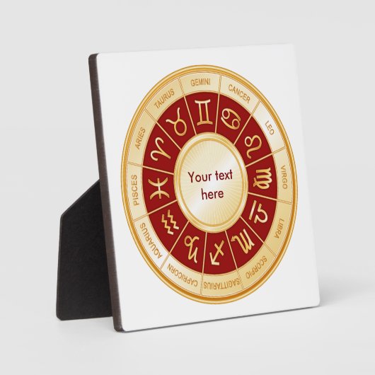 Horoscope Mandala Fotoplatte (Vorderseite)