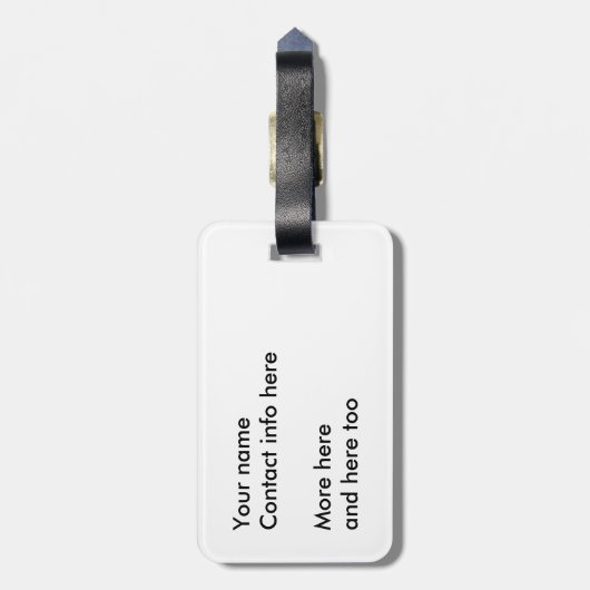 Horoscope Mandala Gepäckanhänger (Rückseite vertikal)