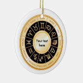 Horoscope Mandala Keramik Ornament (Rechts)