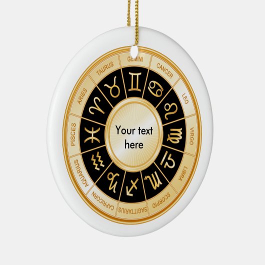 Horoscope Mandala Keramik Ornament (Rechts)