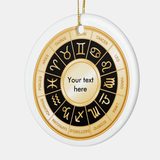 Horoscope Mandala Keramik Ornament (Links)