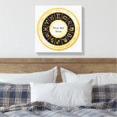 Horoscope Mandala Leinwanddruck (Insitu (Schlafzimmer))
