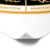 Horoscope Mandala Poster (Ecke)