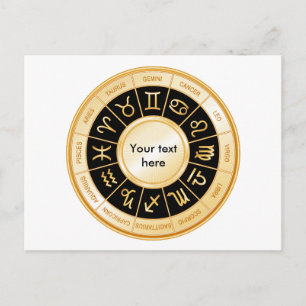 Horoscope Mandala Postkarte