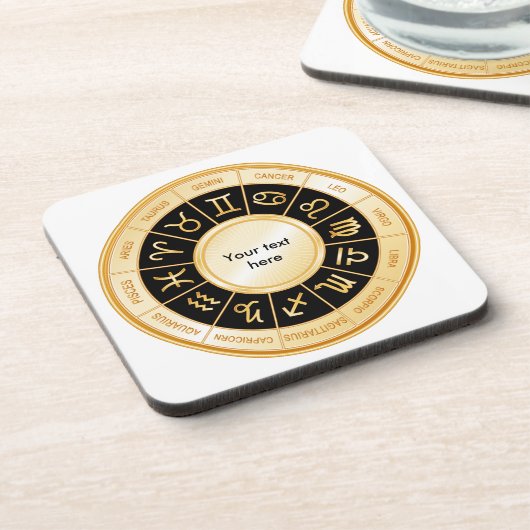 Horoscope Mandala Untersetzer (Linke Seite)