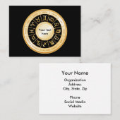 Horoscope Mandala Visitenkarte (Vorne/Hinten)