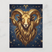 Horoscope Sign Aries | Keeping in Touch Postkarte (Vorderseite)