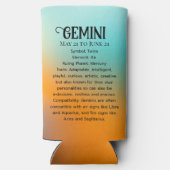 Horoscope Sign Gemini | Twins Astrologie-Zeichen Selters Dosenkühler (Rückseite)